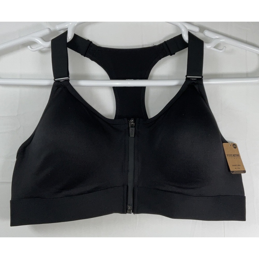 NWT Victoria's Secret PINK Ultimate Sports Bra High Impact Lightly Line Black XL